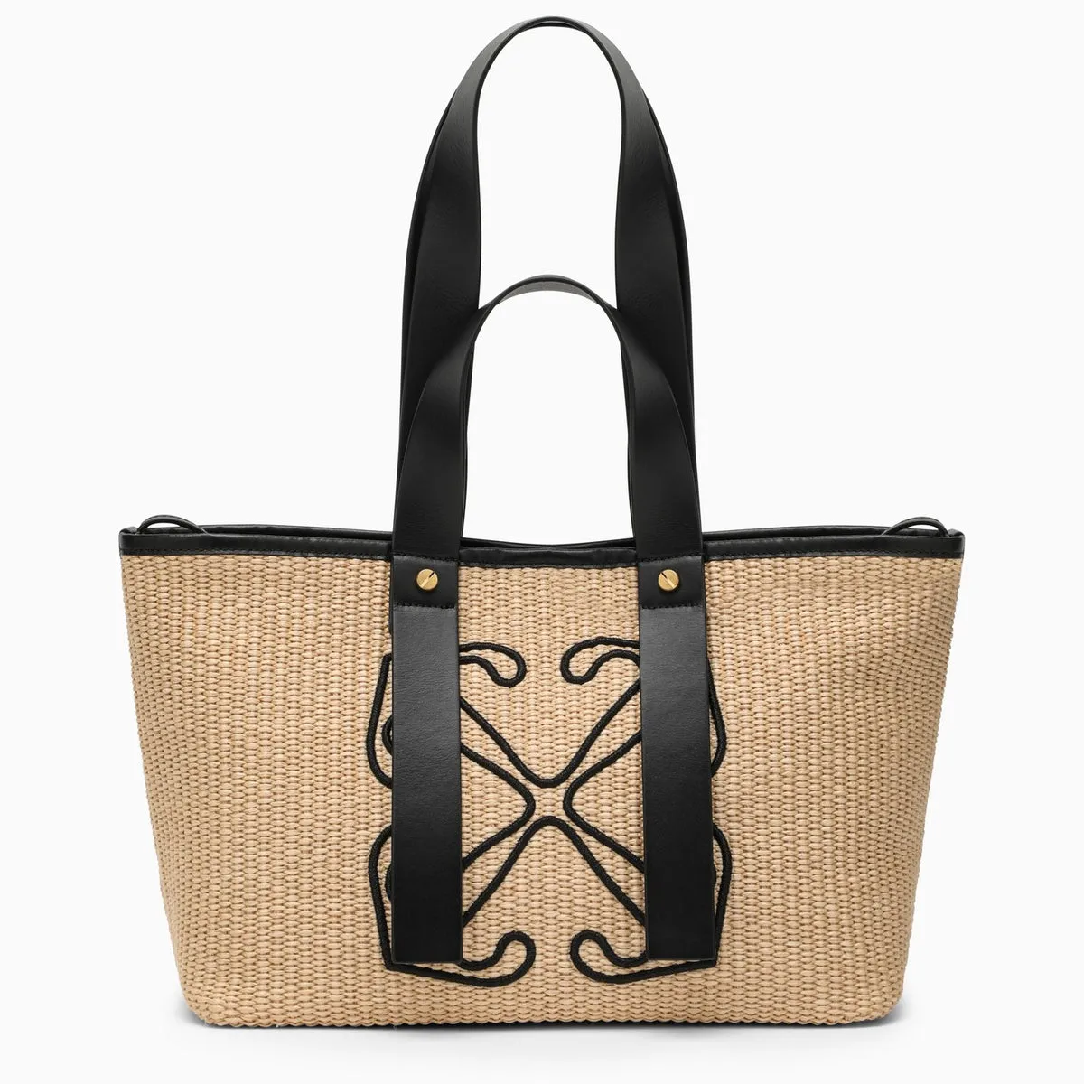 Off White    Off White™ Day Off Small Raffia Tote Bag