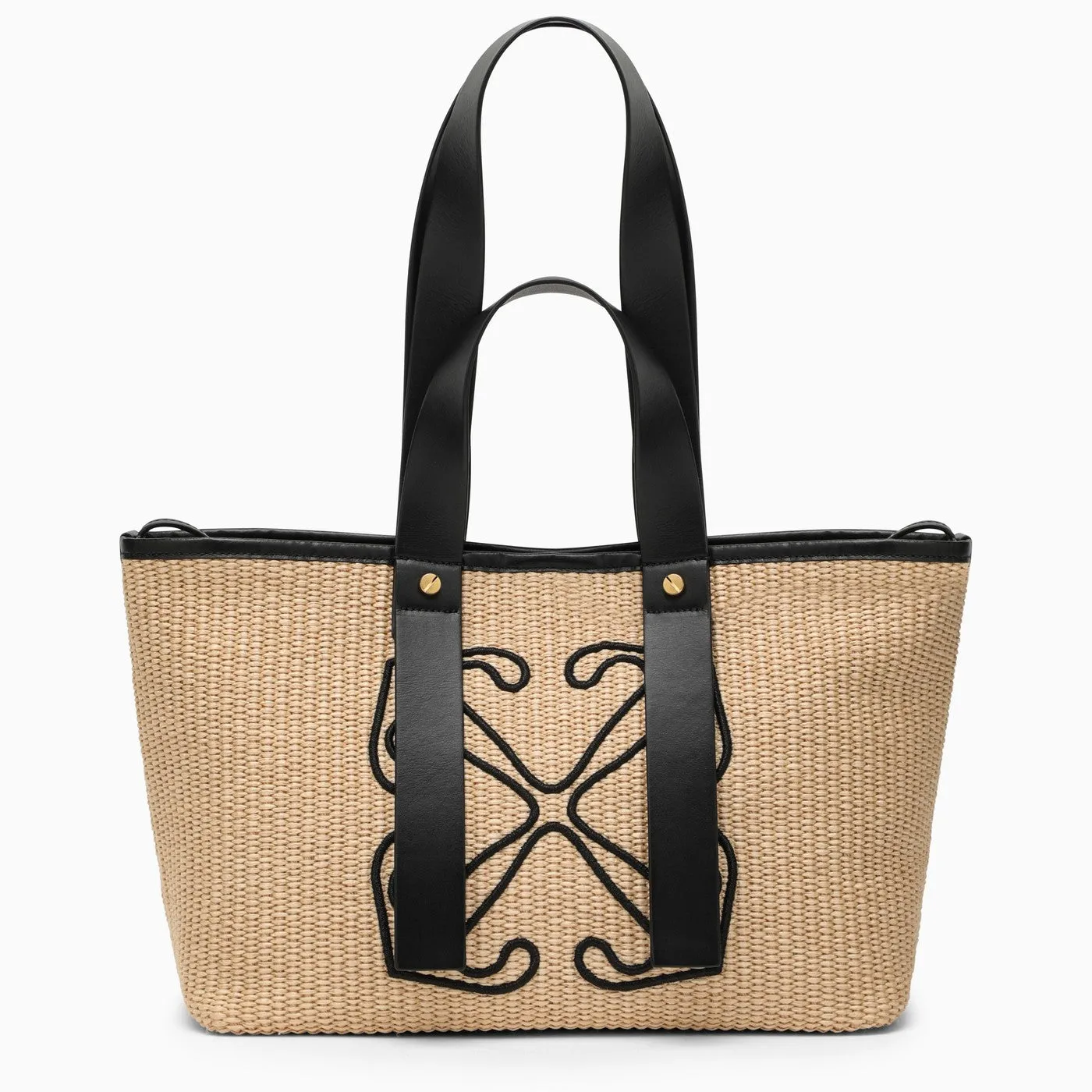 Off White    Off White™ Day Off Small Raffia Tote Bag