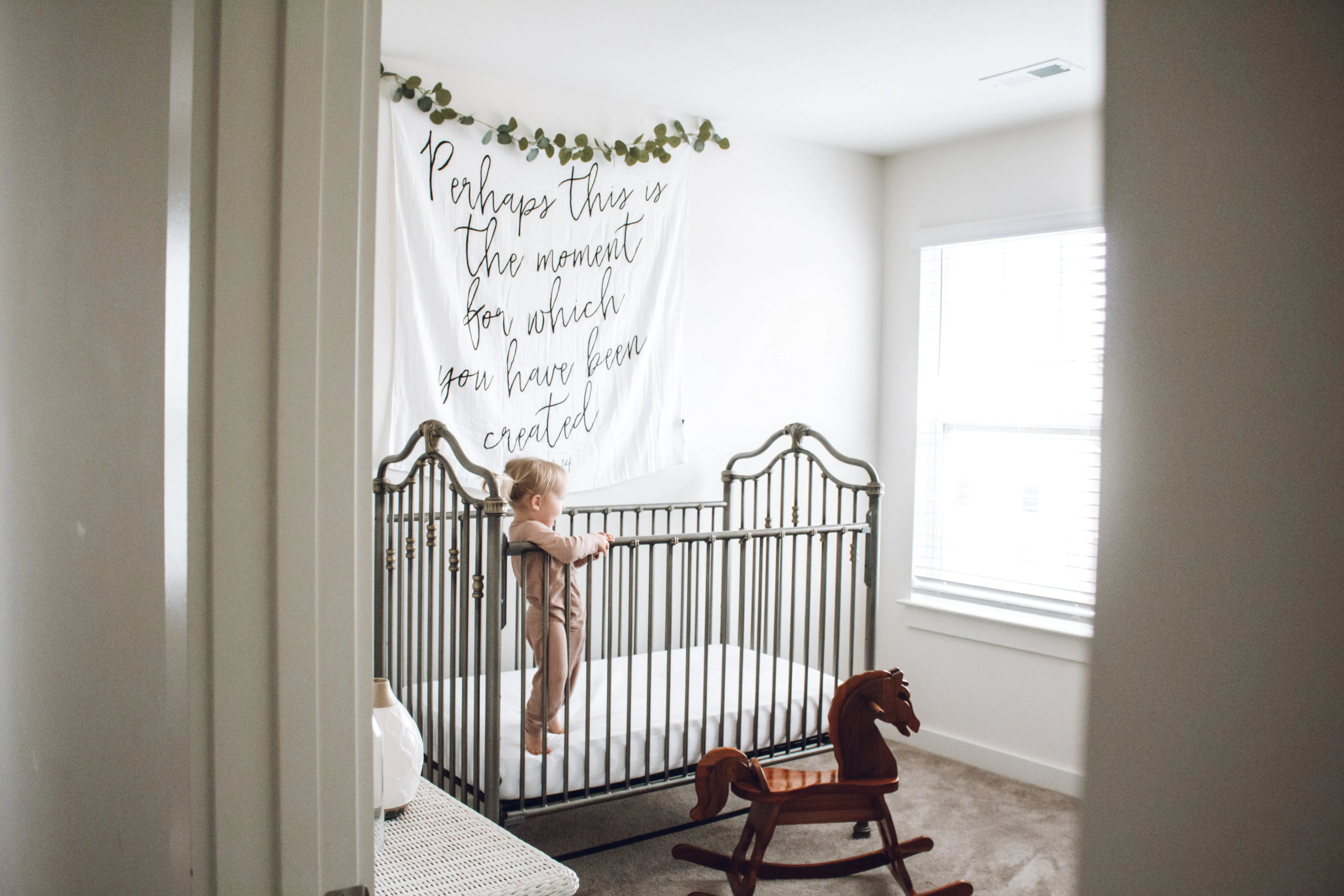 Organic Swaddle + Wall Art - Esther 4:14