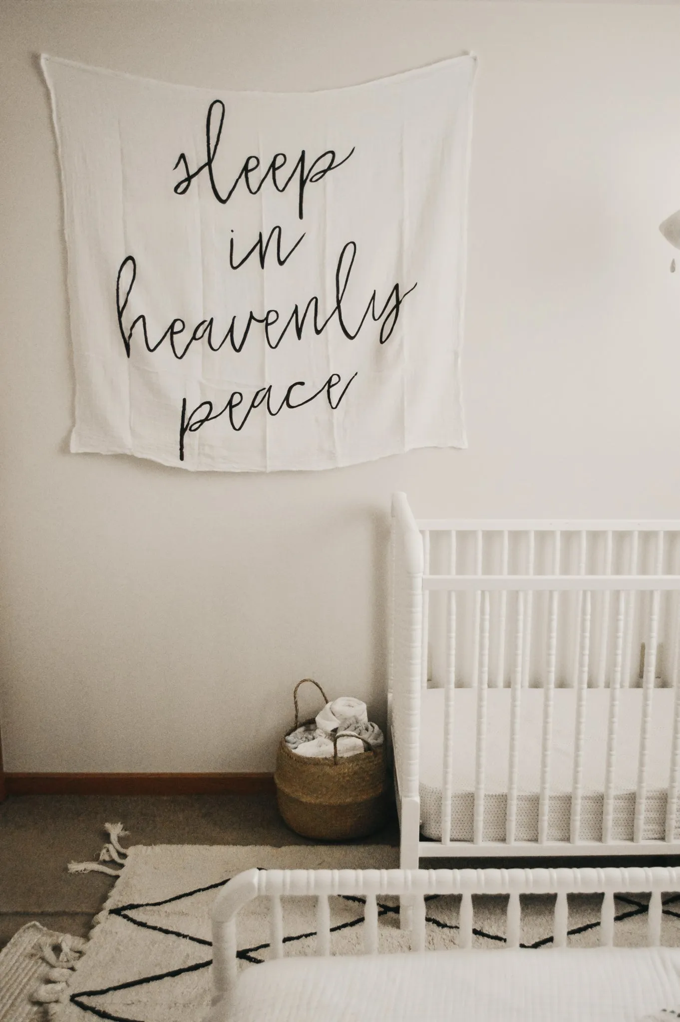 Organic Swaddle + Wall Art -  Sleep in heavenly peace