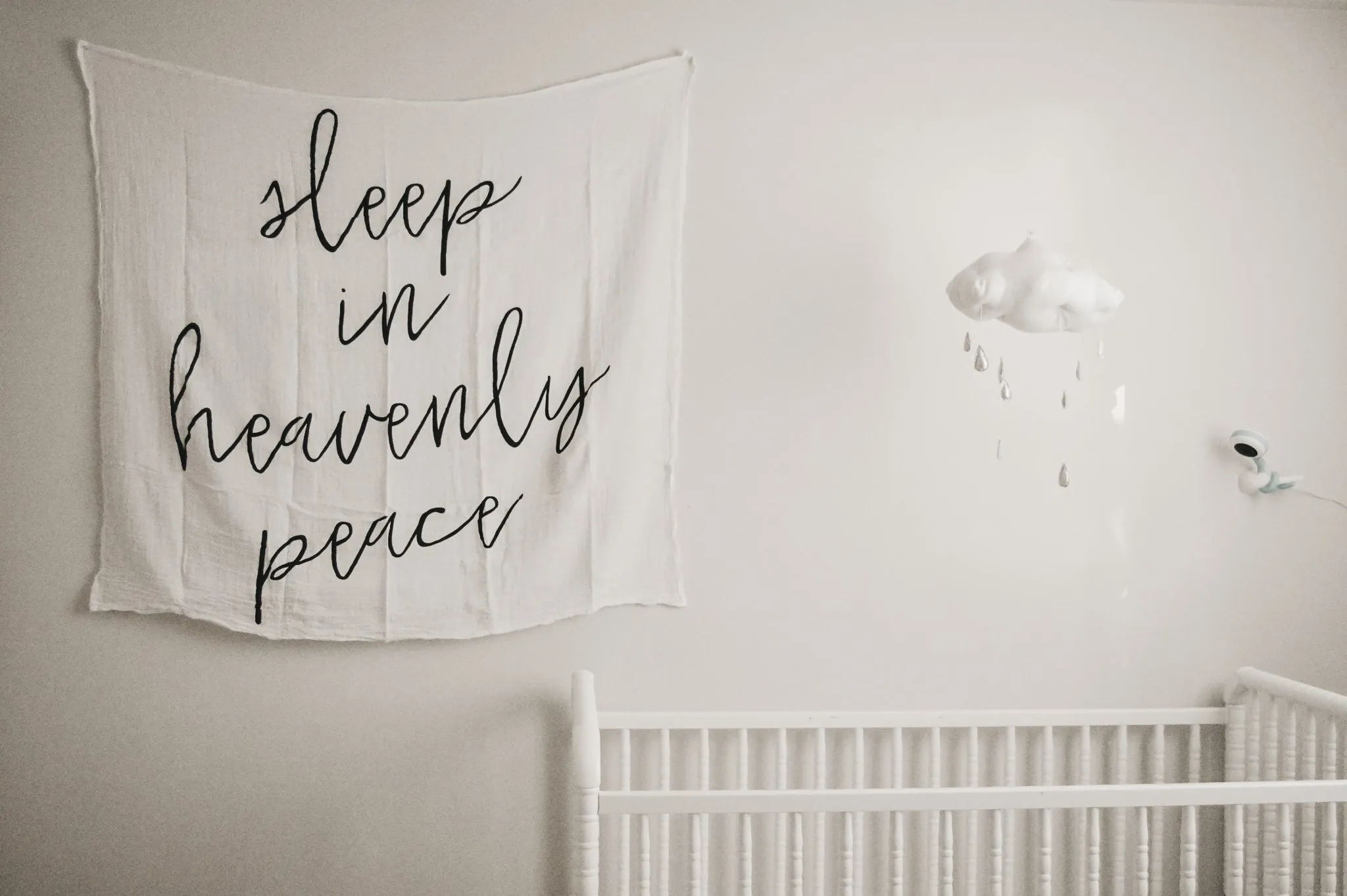 Organic Swaddle + Wall Art -  Sleep in heavenly peace