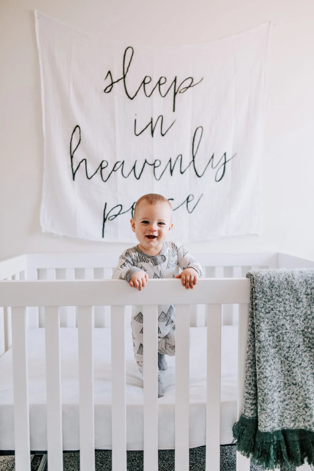 Organic Swaddle + Wall Art -  Sleep in heavenly peace