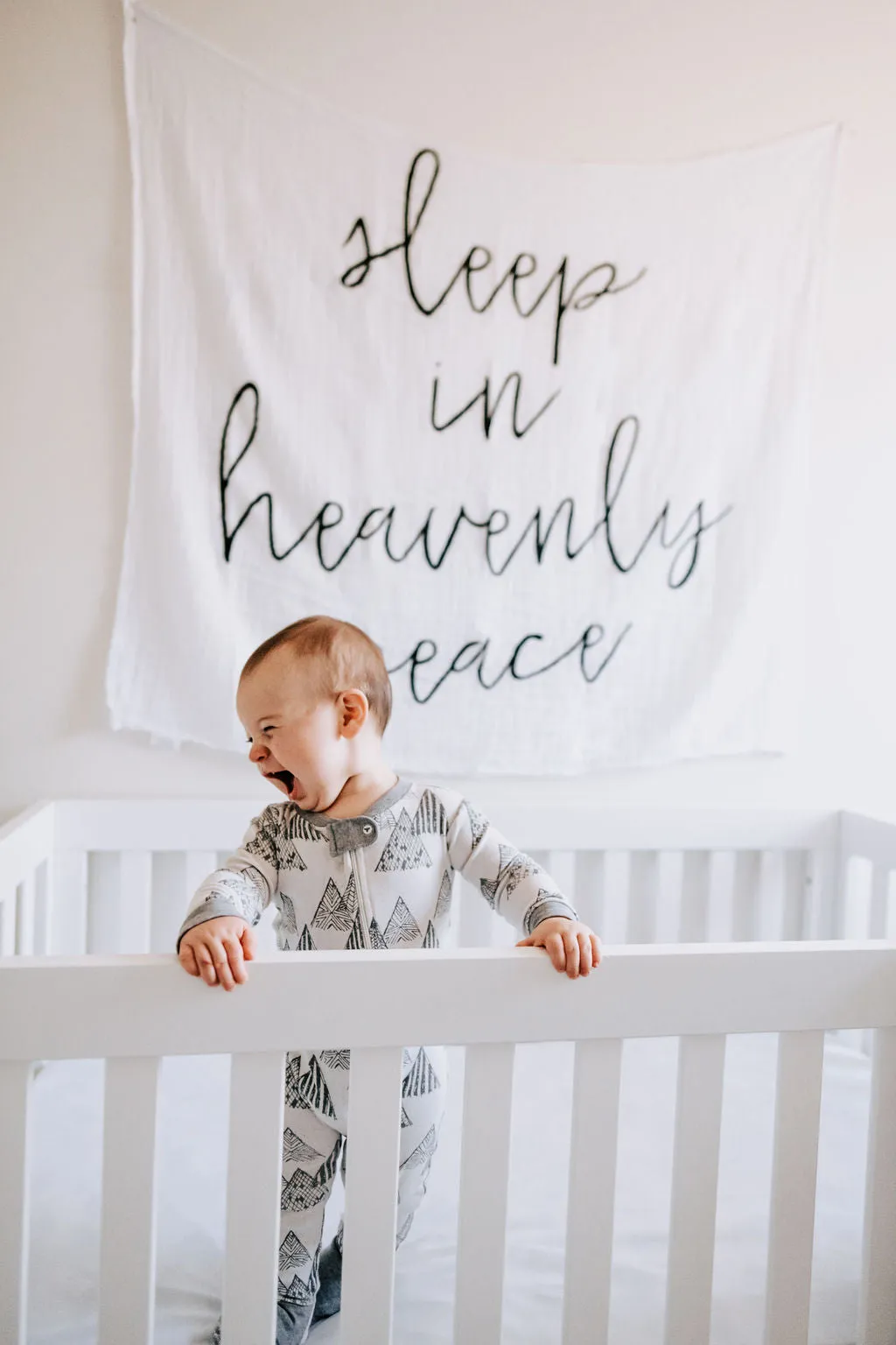 Organic Swaddle + Wall Art -  Sleep in heavenly peace