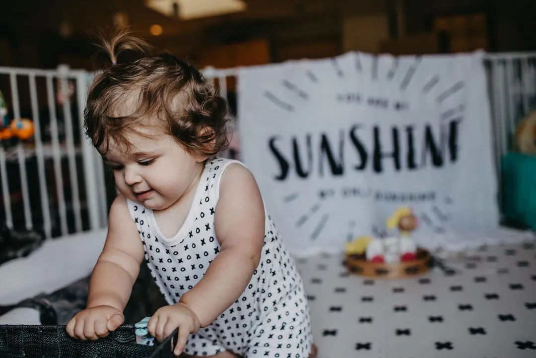 Organic Swaddle + Wall Art -   You are my sunshine