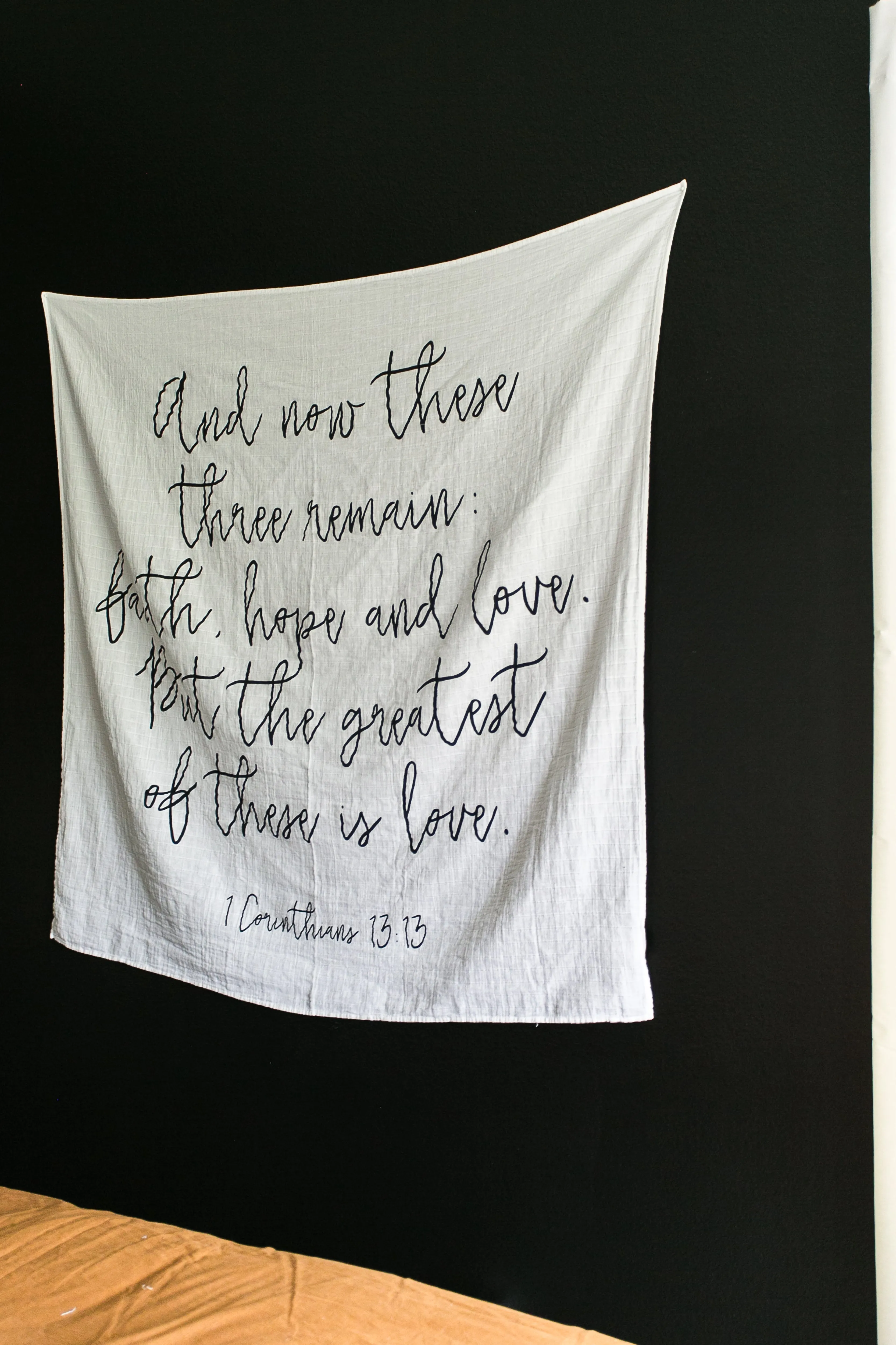 Organic Swaddle -  1 Corinthians 13:13