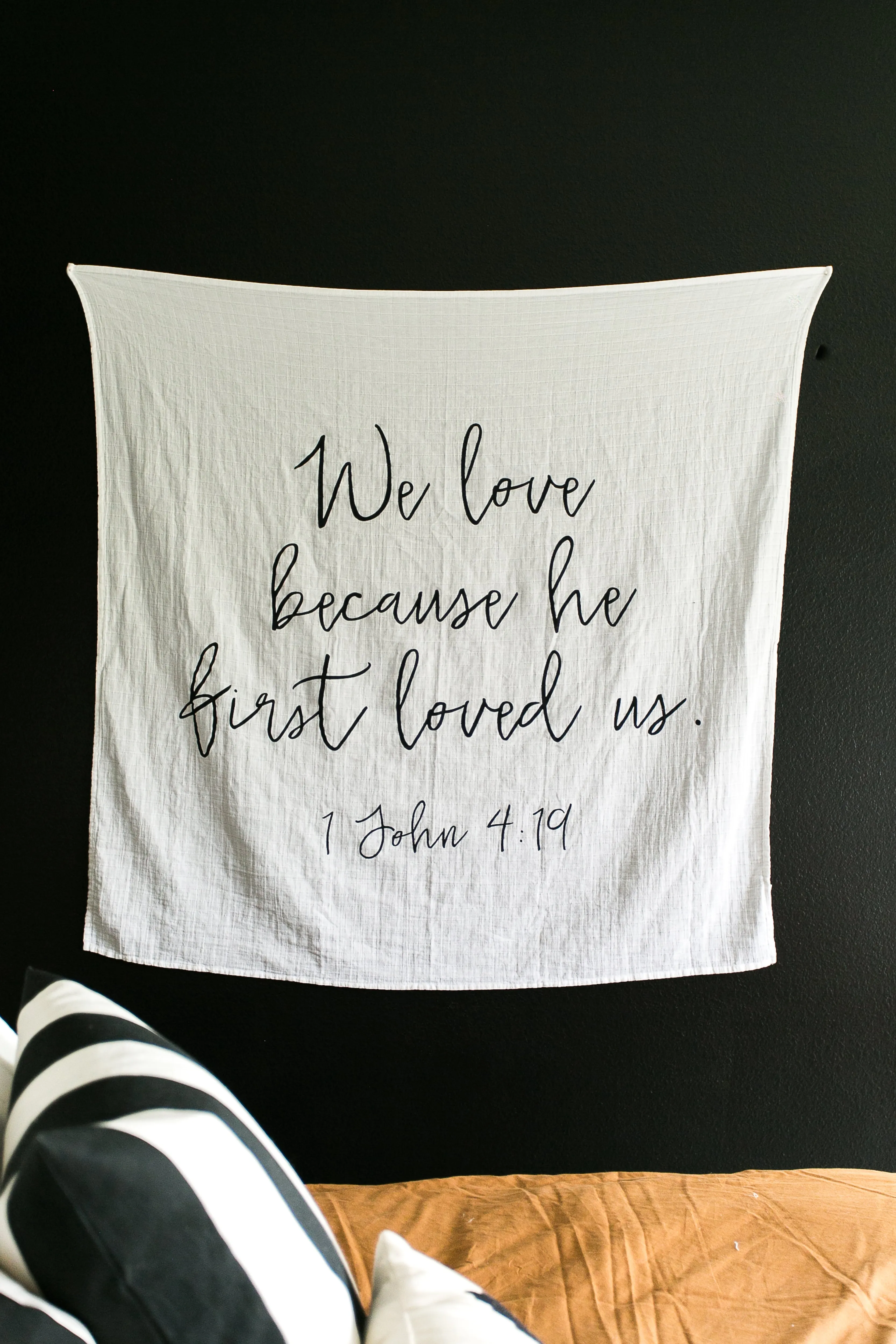 Organic Swaddle -  1 John 4: 19