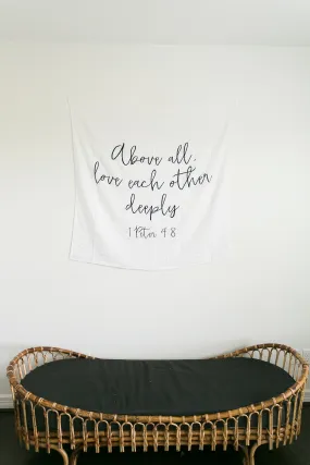 Organic Swaddle -  1 Peter 4:8