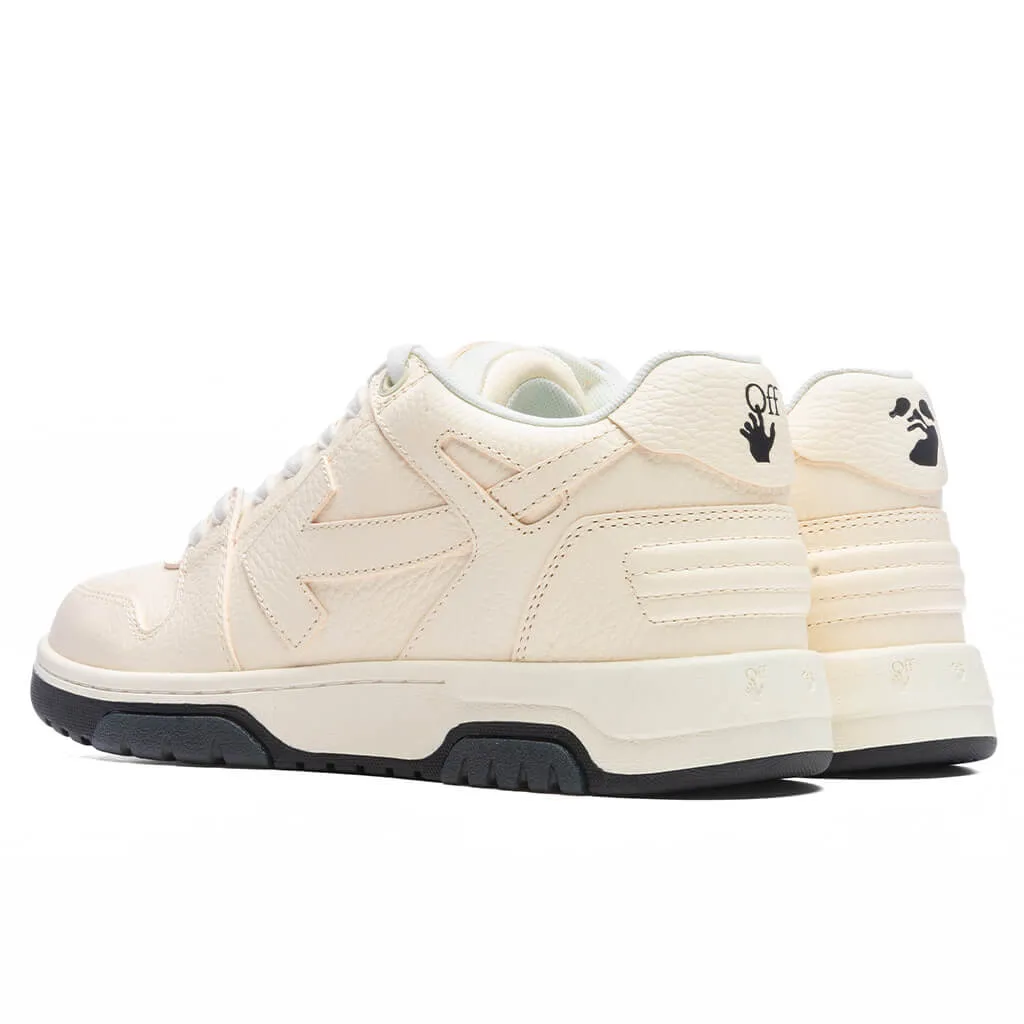 Out of Office Grained Leather Lea - White/White