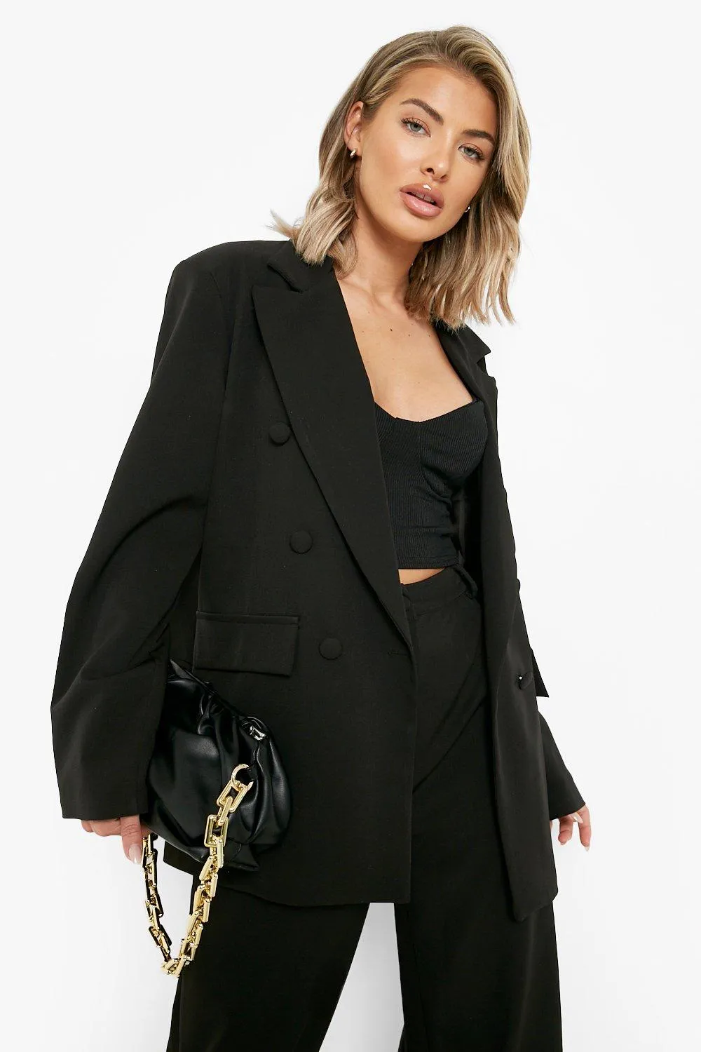 Oversized Longerline Tailored Blazer