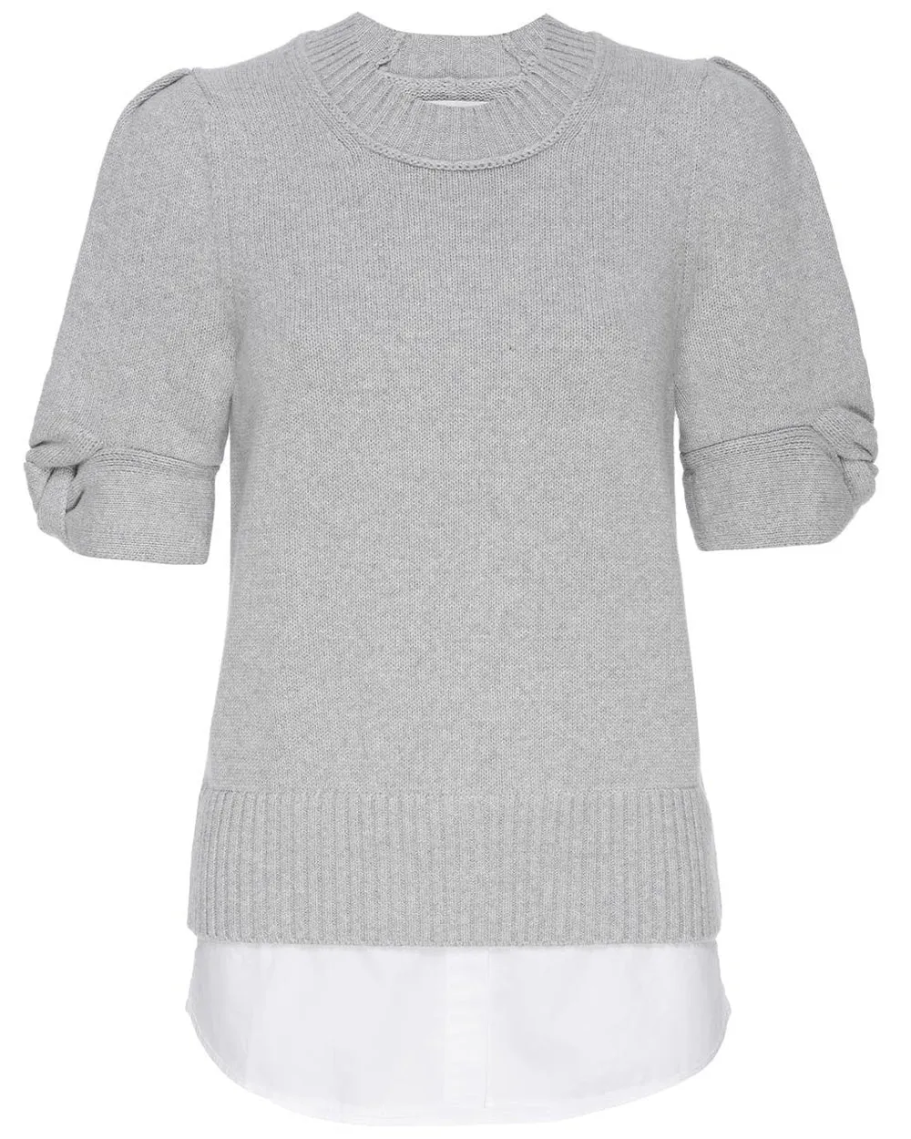 Oyster Grey Emmet Knot Sleeve Looker