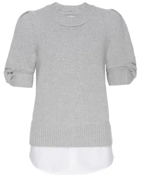 Oyster Grey Emmet Knot Sleeve Looker