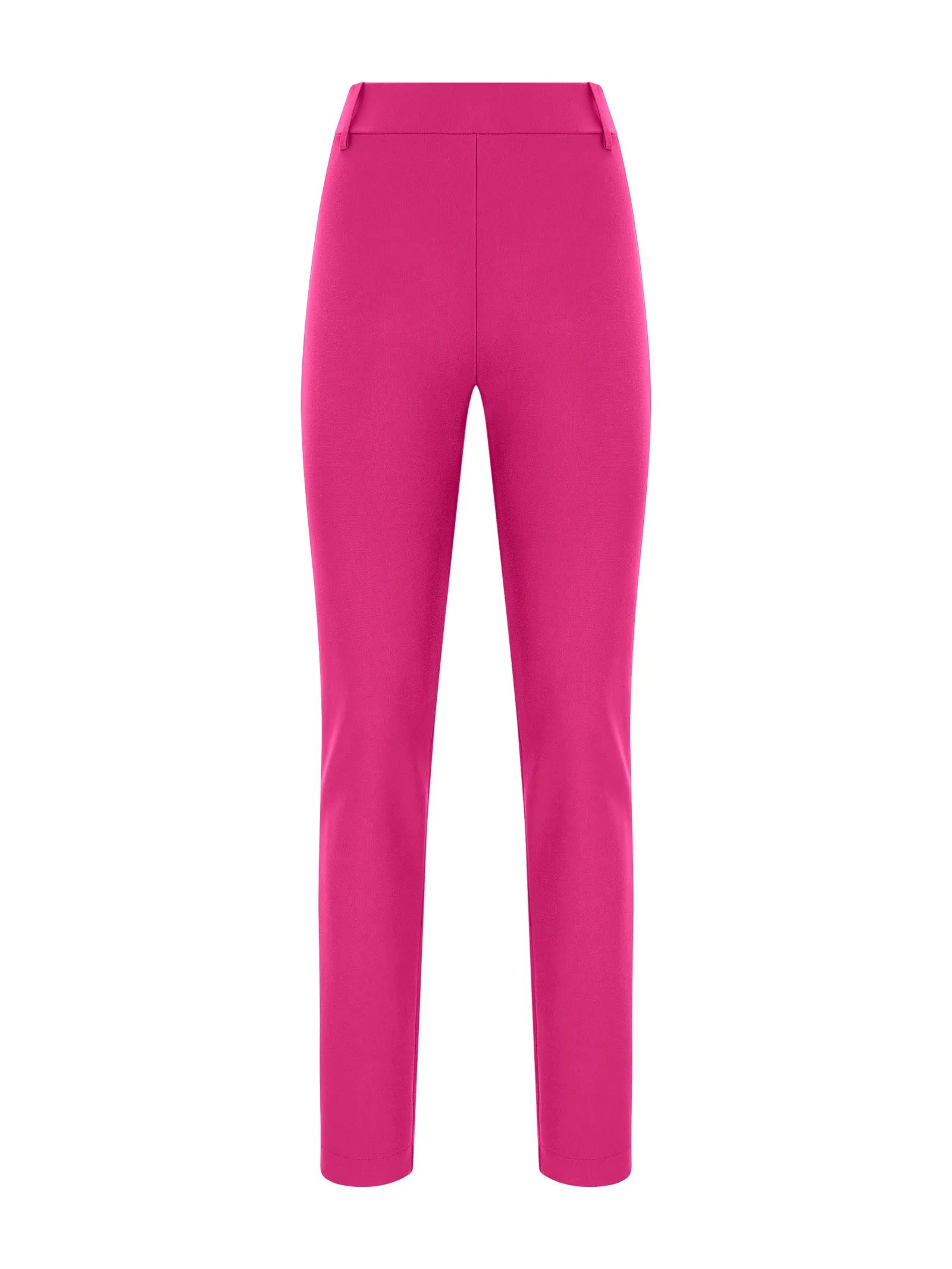 Pantalone a sigaretta in tessuto Compact - Fuchsia Purple