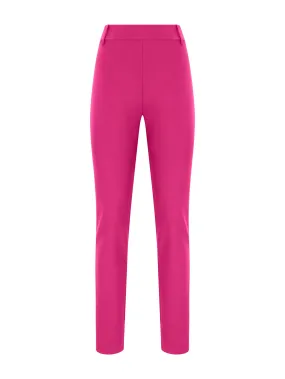 Pantalone a sigaretta in tessuto Compact - Fuchsia Purple