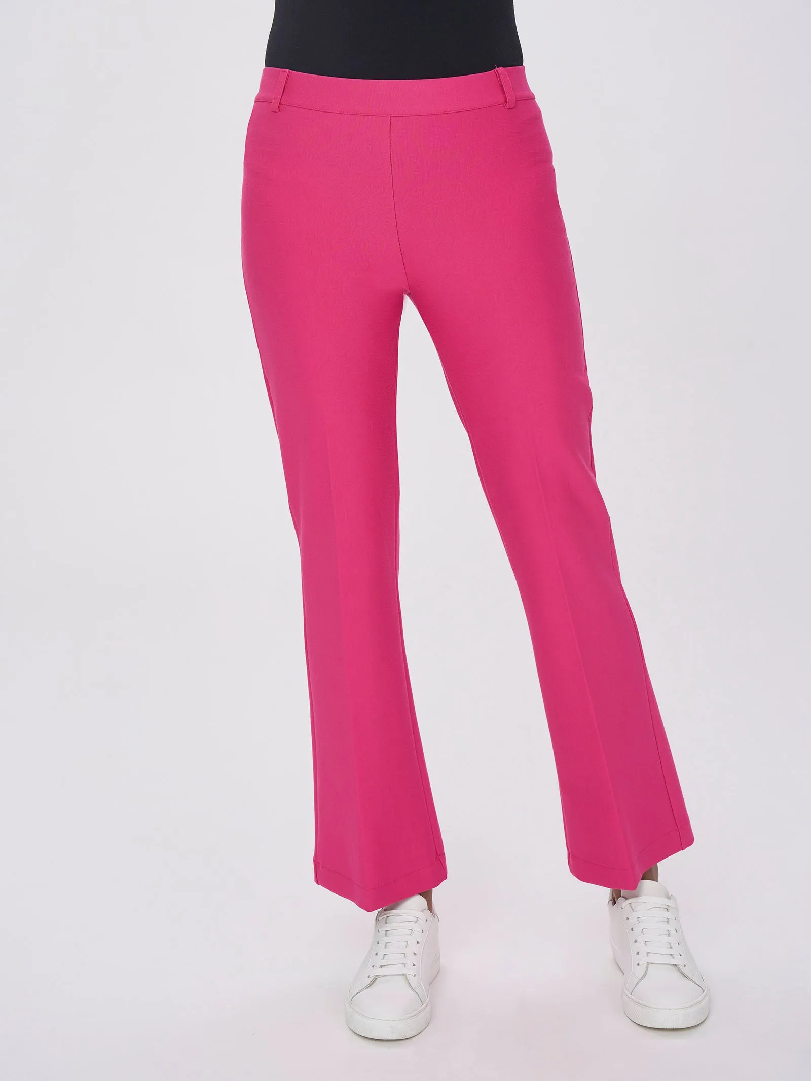 Pantalone flare in tessuto Compact - Champignon