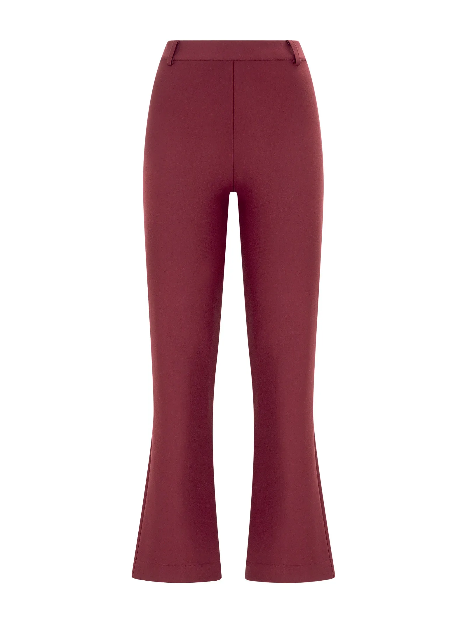 Pantalone flare in tessuto Compact - Tibetan Red