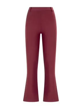 Pantalone flare in tessuto Compact - Tibetan Red