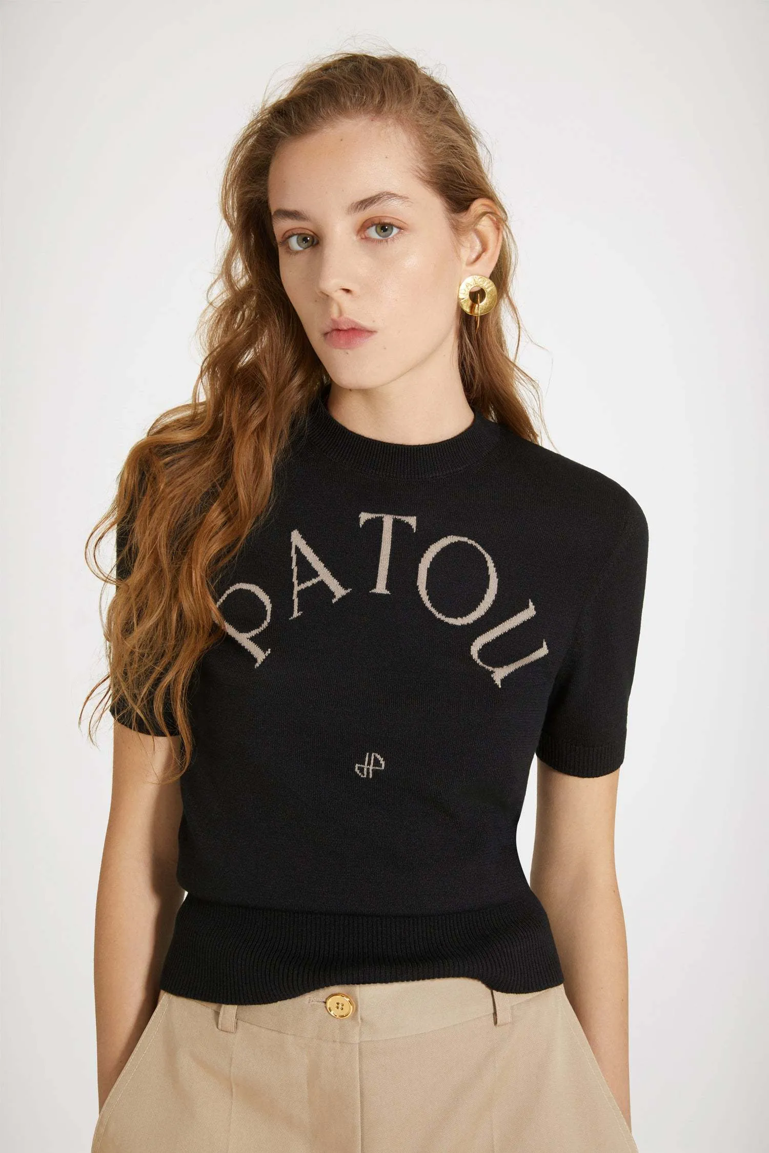 PATOU  |Casual Style Wool Cashmere Silk Sweat Sleeveless Halter Neck