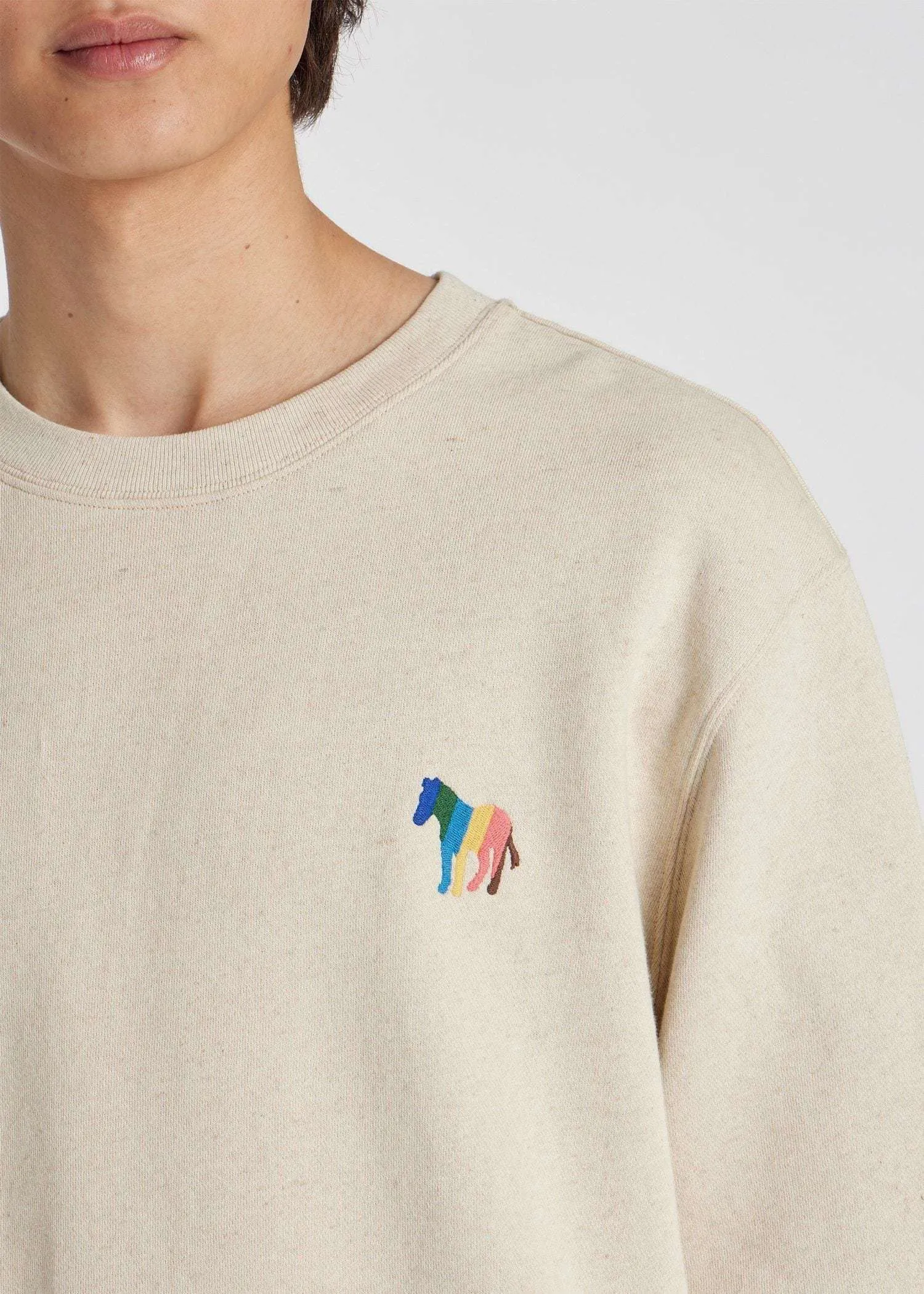 Paul Smith  |Crew Neck Pullovers Zebra Patterns Linen Street Style