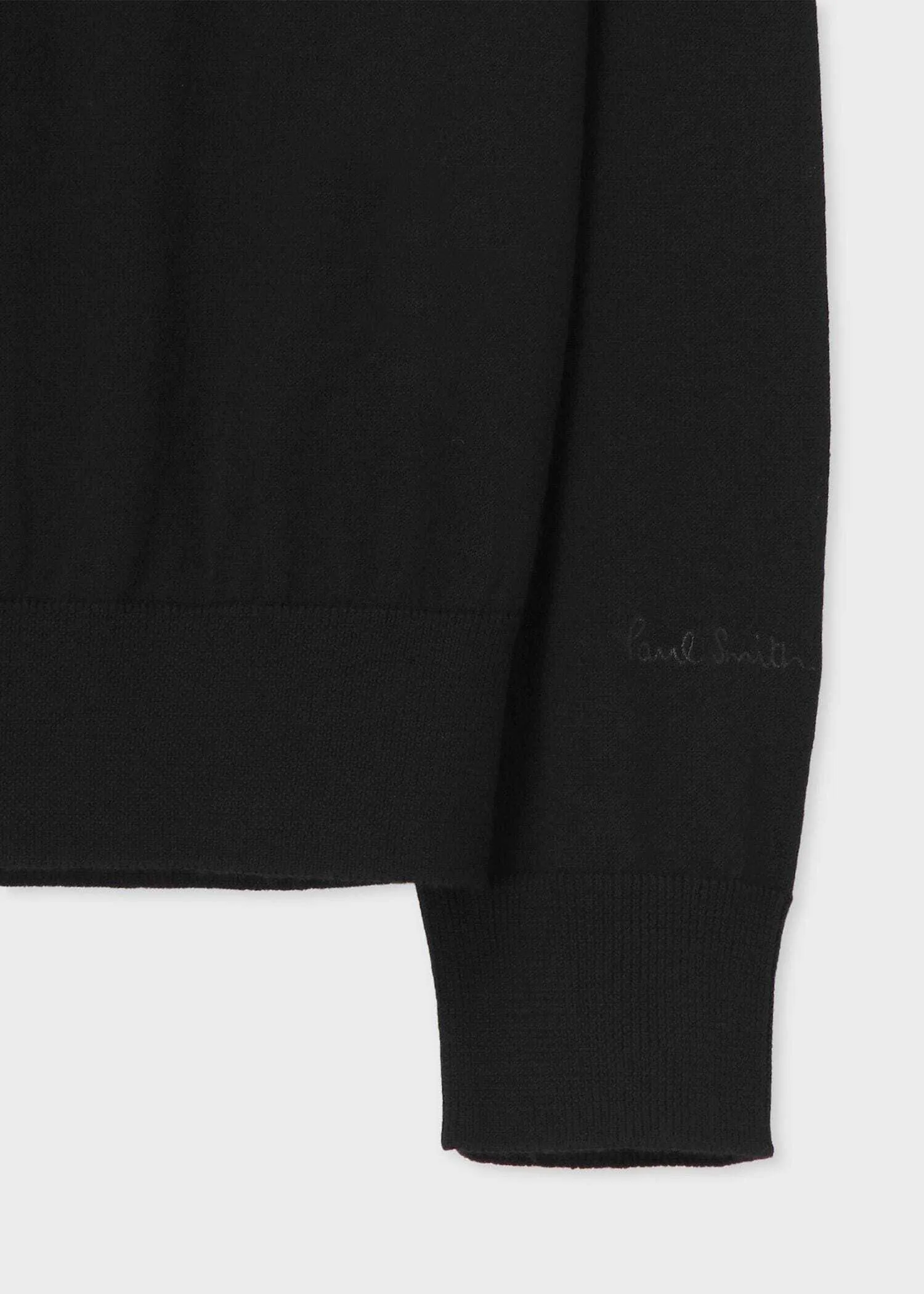 Paul Smith  |Wool Long Sleeves Plain Logo Sweaters