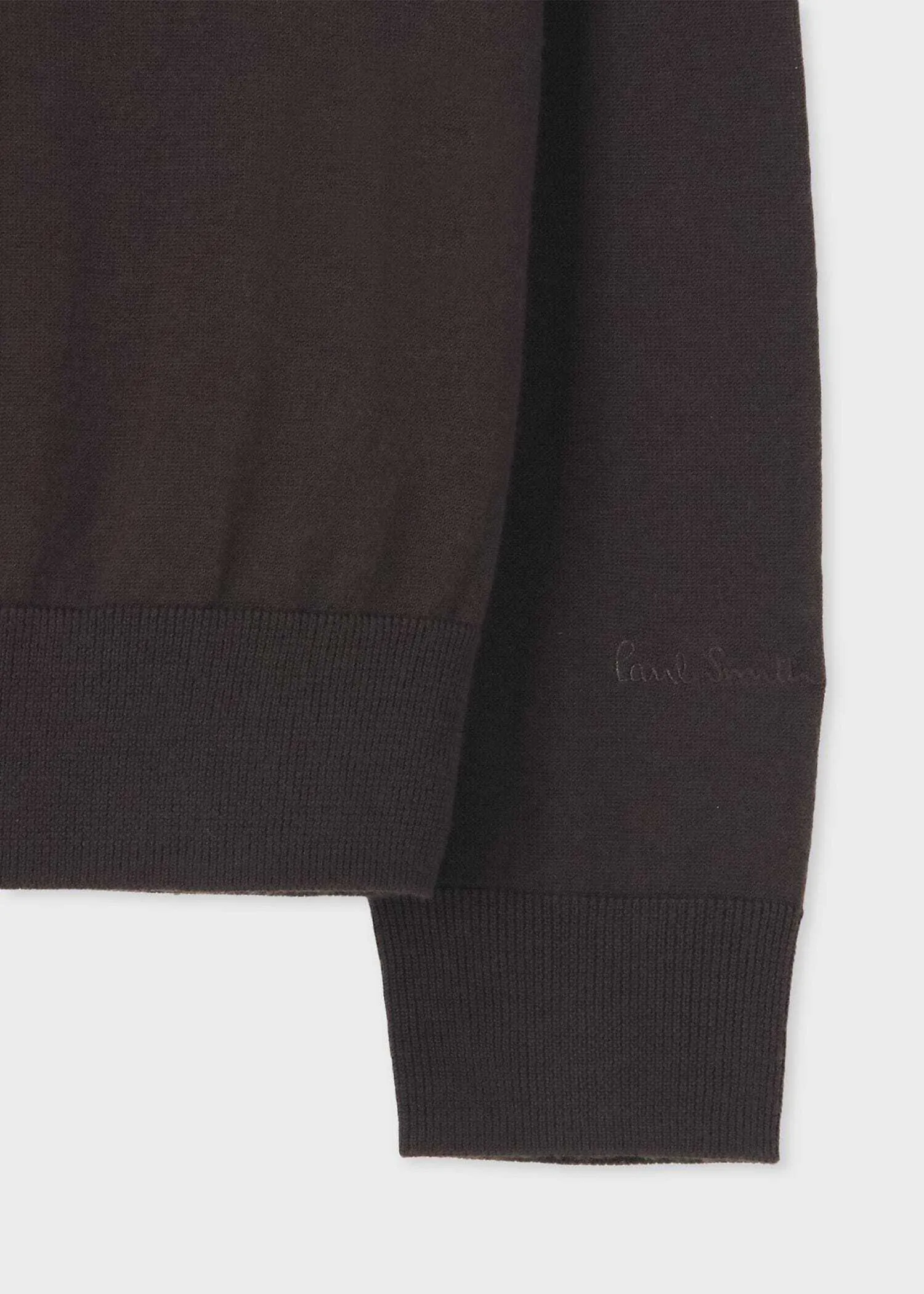 Paul Smith  |Wool Long Sleeves Plain Logo Sweaters