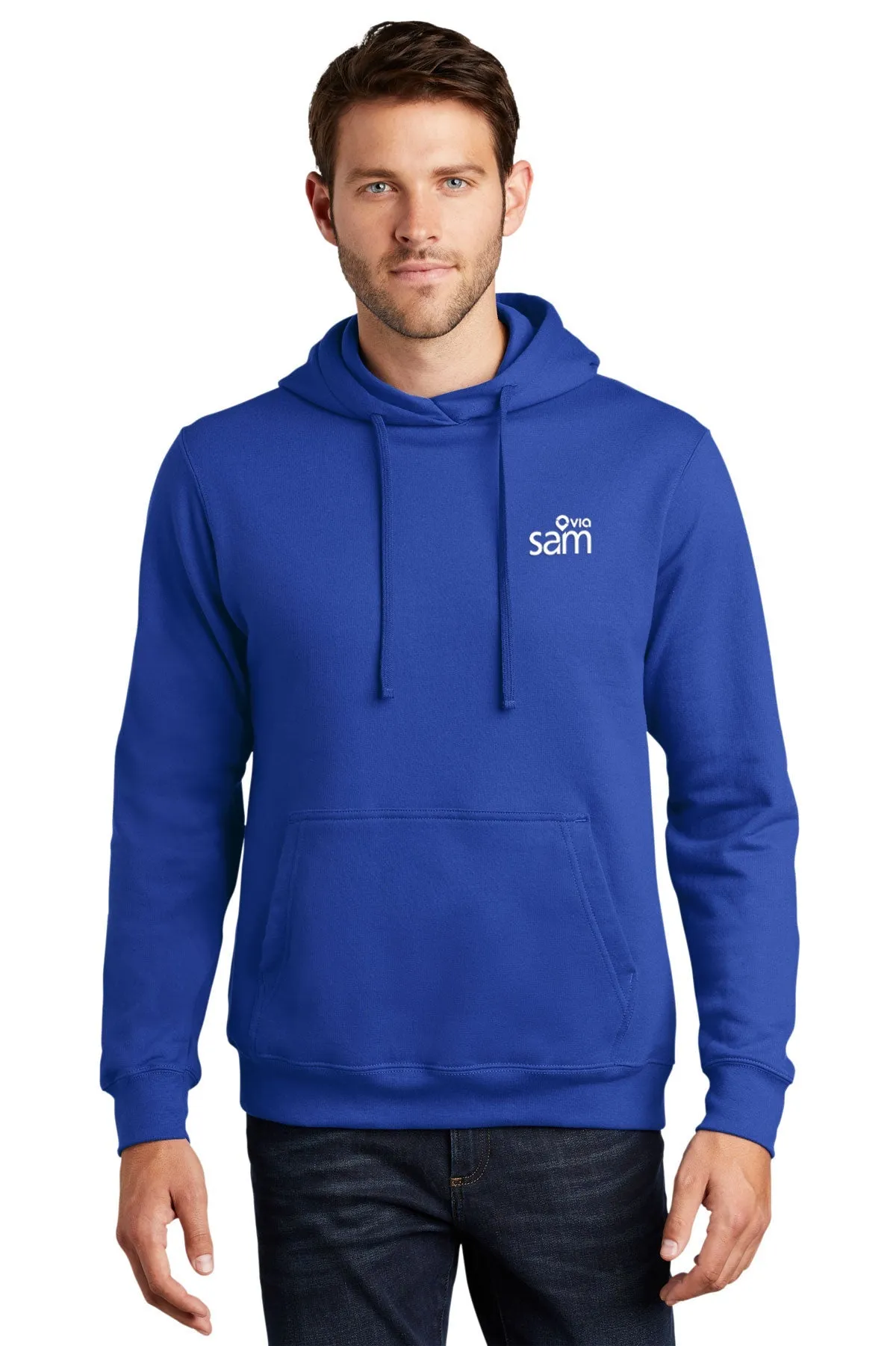 Port & Co. Fleece Hoodie, True Royal [Via Transportation / Sioux Area Metro]