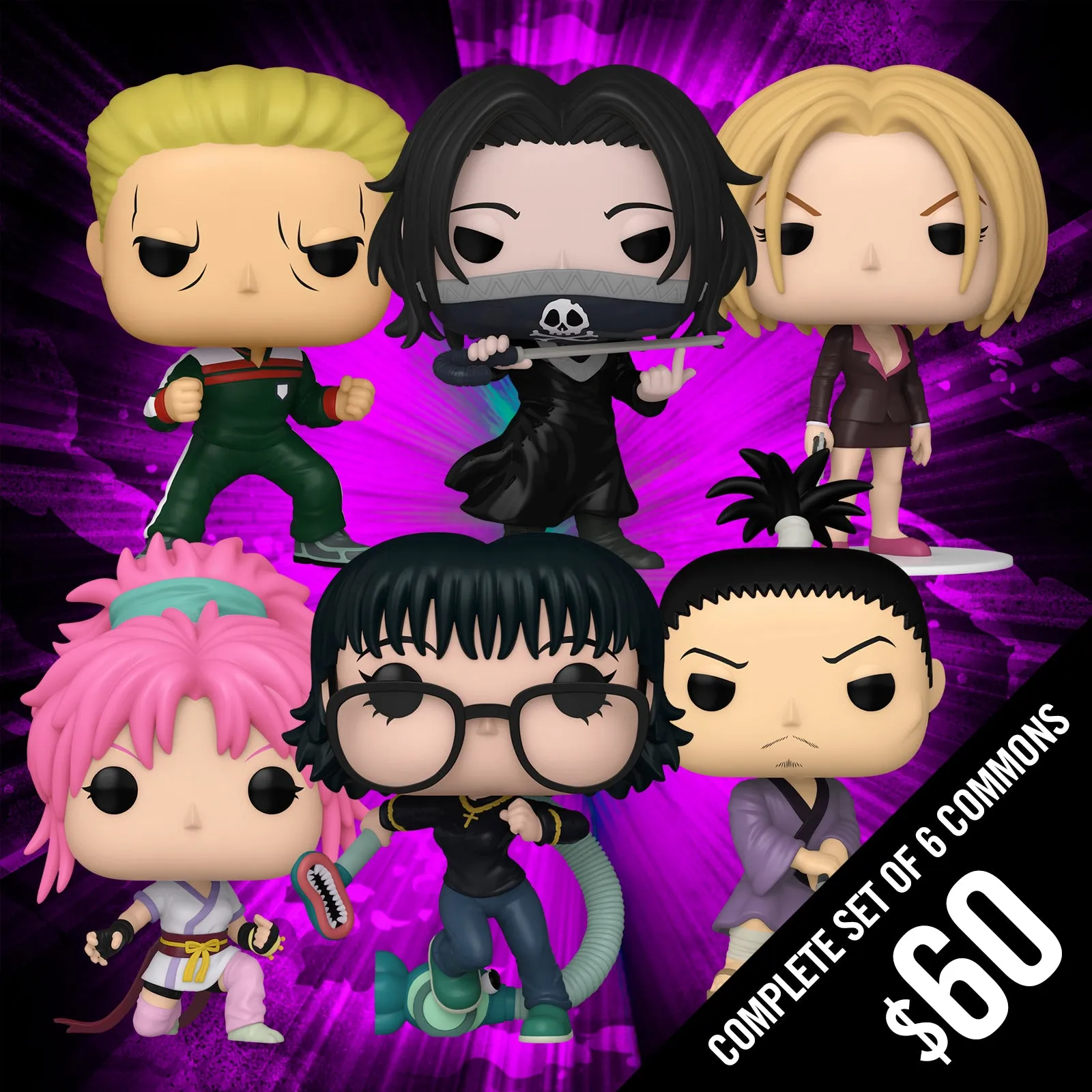 Pre-Order: Funko Pop! Hunter X Hunter (Set of 6 Commons)