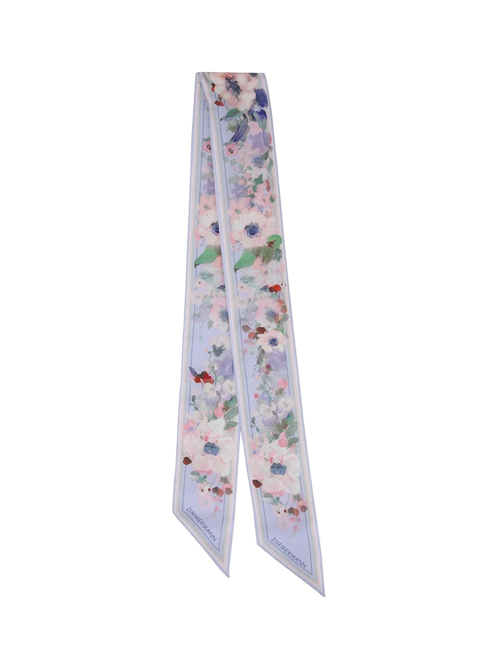 Printed Silk Ribbon Scarf