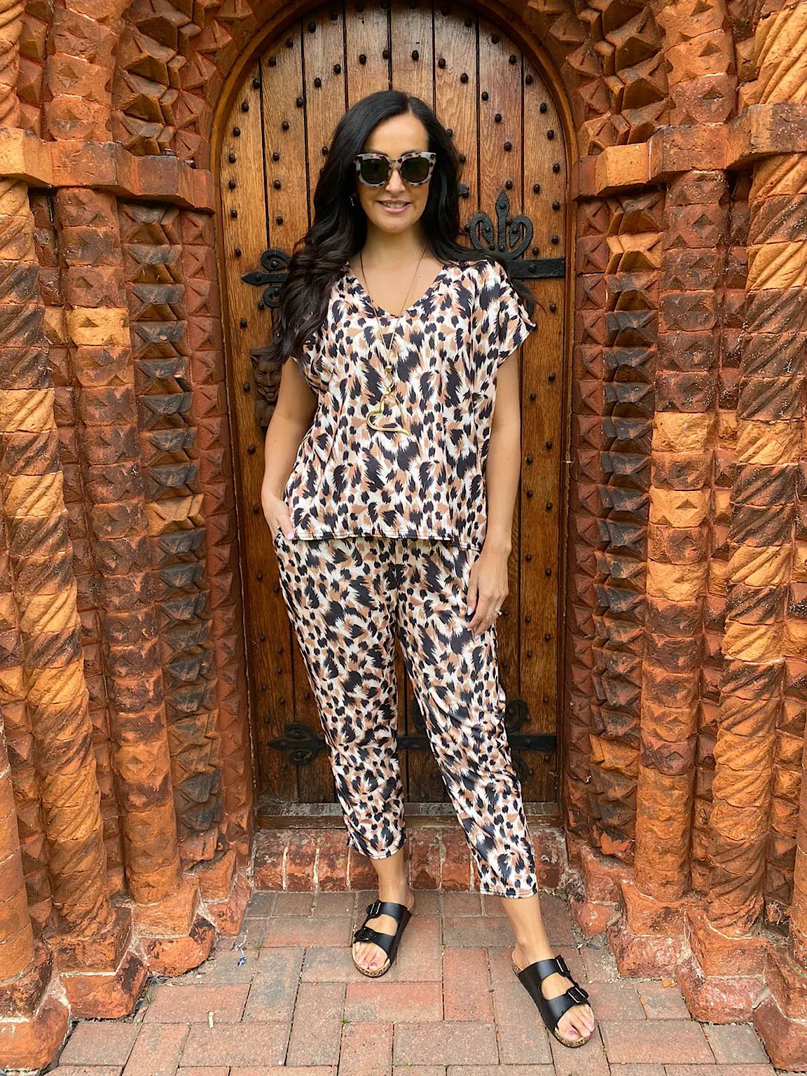 Printed Verity Two Piece Jogger Set