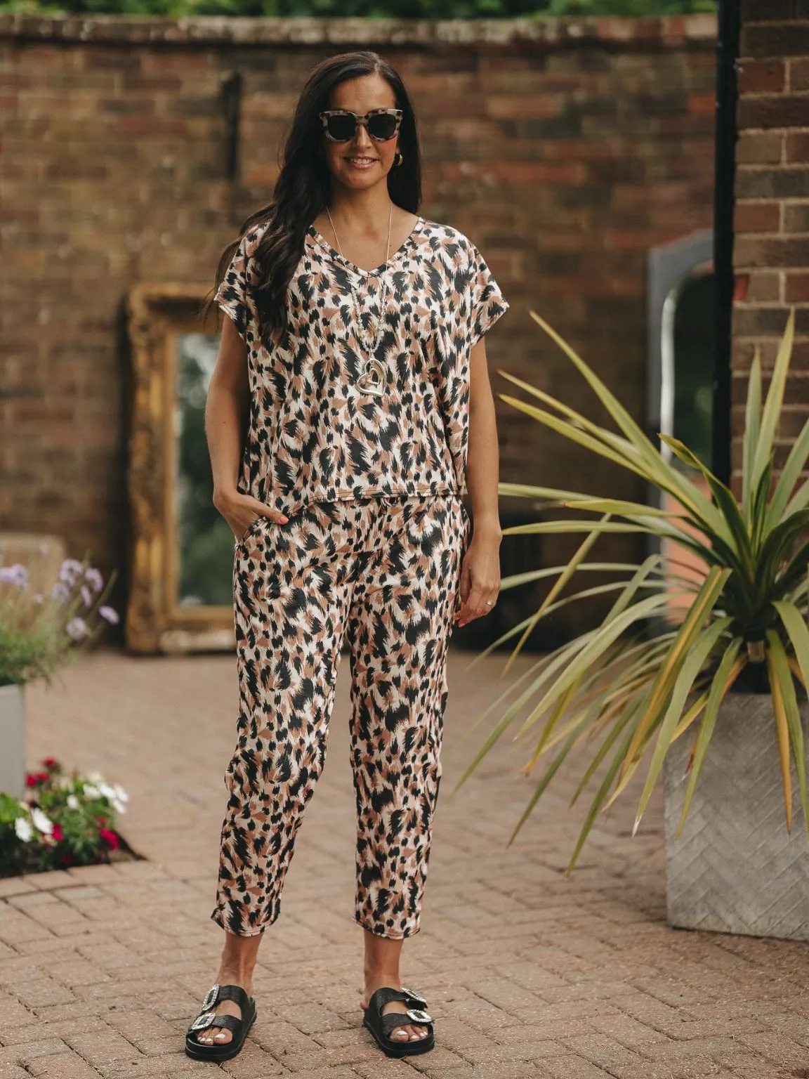 Printed Verity Two Piece Jogger Set