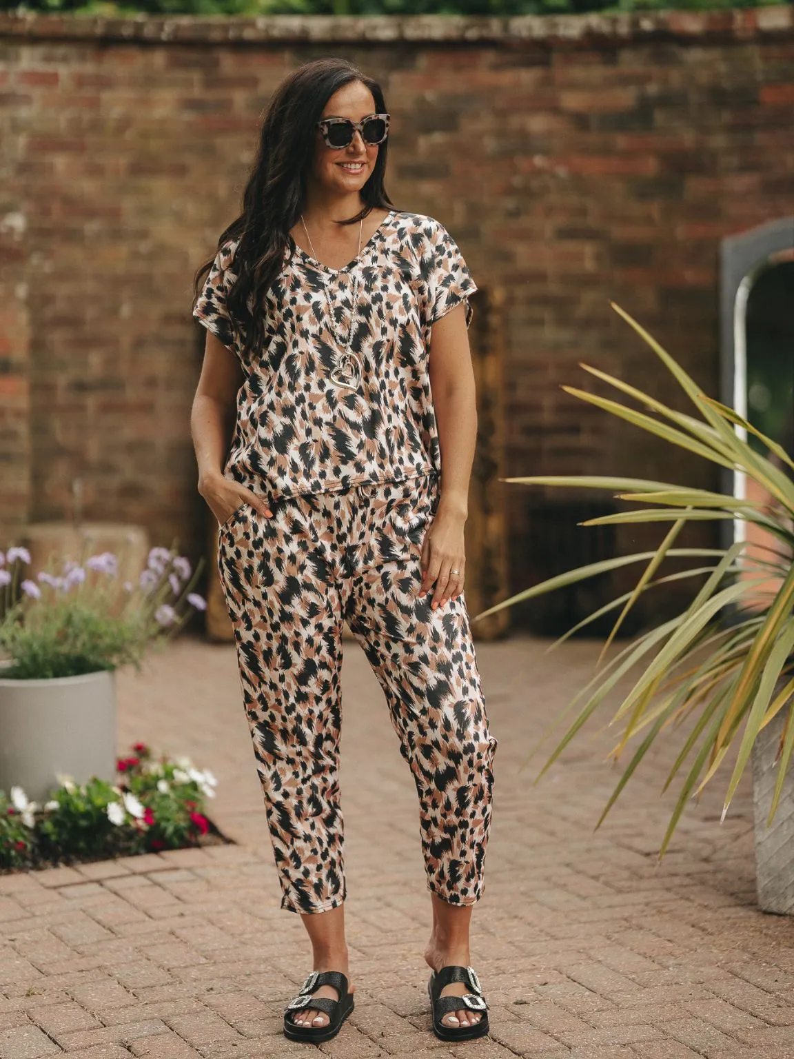 Printed Verity Two Piece Jogger Set