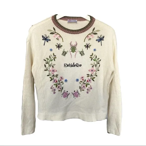 RED VALENTINO Flora wool sweater