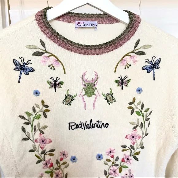 RED VALENTINO Flora wool sweater