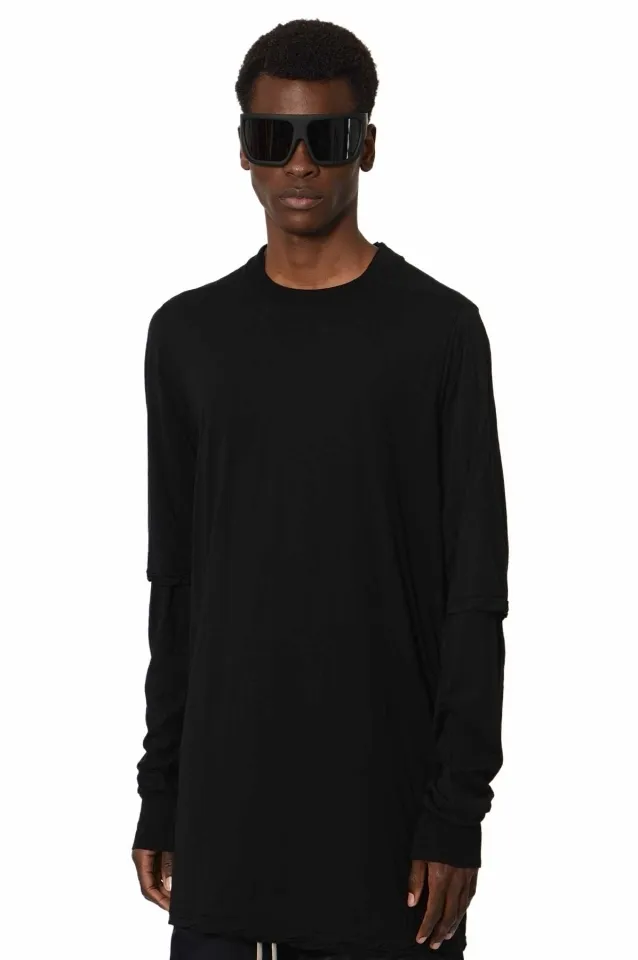 RICK OWENS  |Crew Neck Pullovers Street Style Long Sleeves Plain Cotton