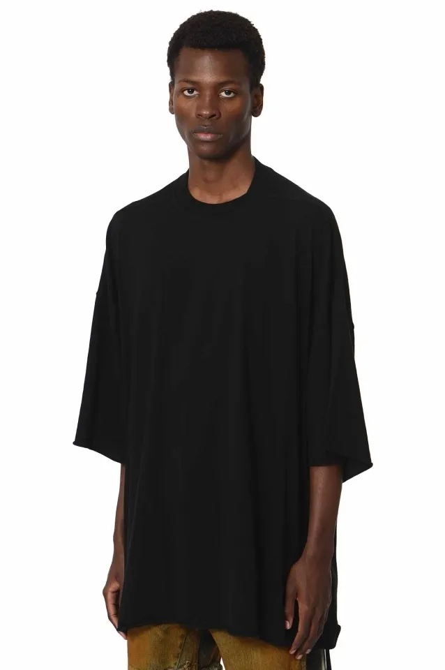 RICK OWENS  |Crew Neck Pullovers Street Style Plain Cotton Short Sleeves