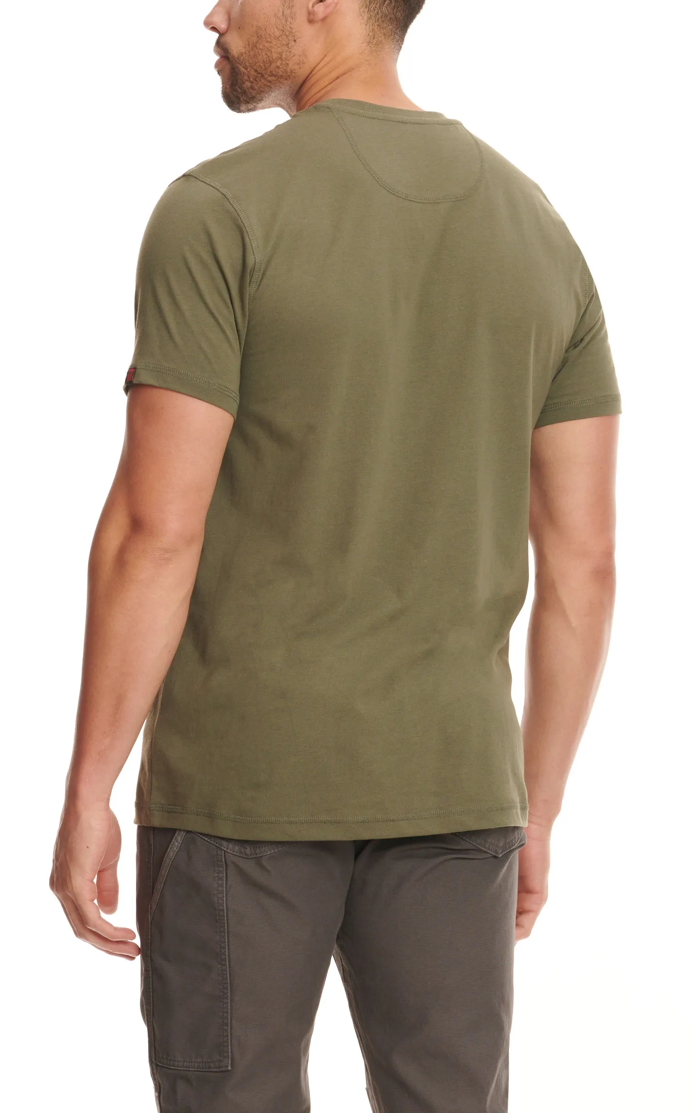 RIGGS by Wrangler Men's Hunter Green Short Sleeve Work Performance T-Shirt