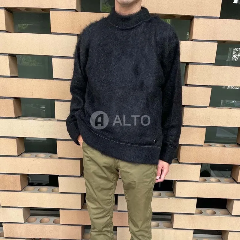 sacai  |Wool Long Sleeves Plain Logo Designers Sweaters