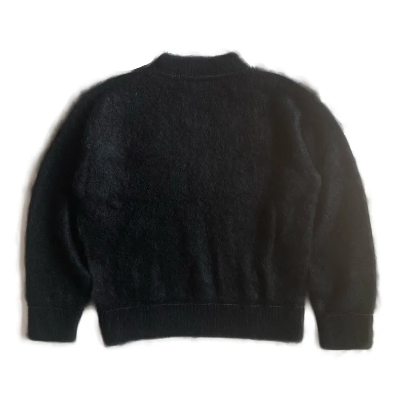 sacai  |Wool Long Sleeves Plain Logo Designers Sweaters