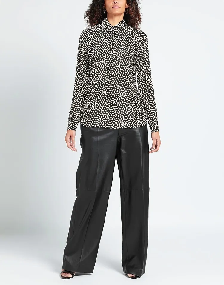 Saint Laurent  |Dots Long Sleeves Shirts & Blouses