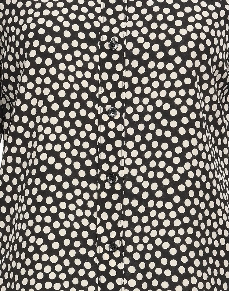 Saint Laurent  |Dots Long Sleeves Shirts & Blouses