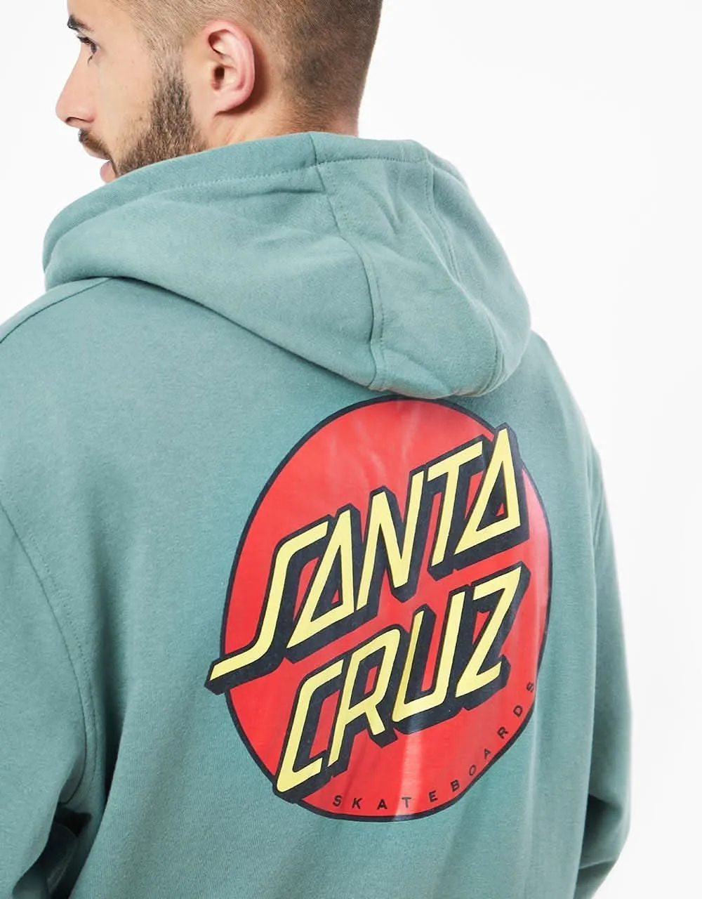 Santa Cruz Classic Dot Chest Pullover Hoodie - Sage