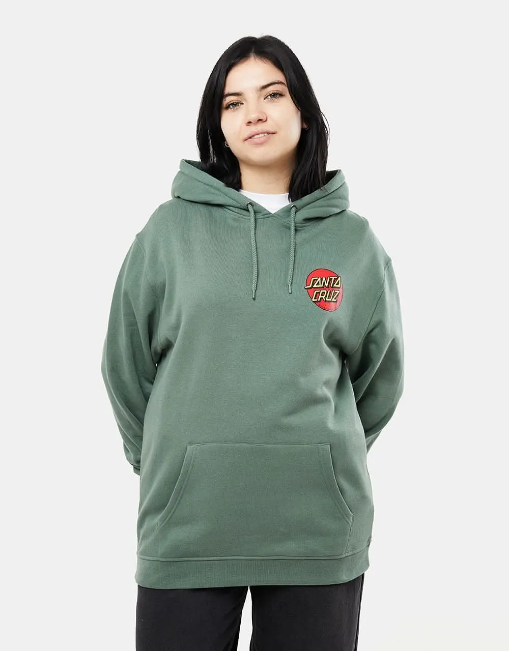 Santa Cruz Classic Dot Chest Pullover Hoodie - Sage