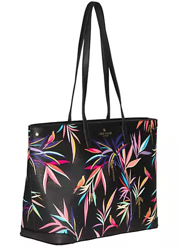 Sara Miller Black Bamboo Large Tote Bag | Kaleidoscope