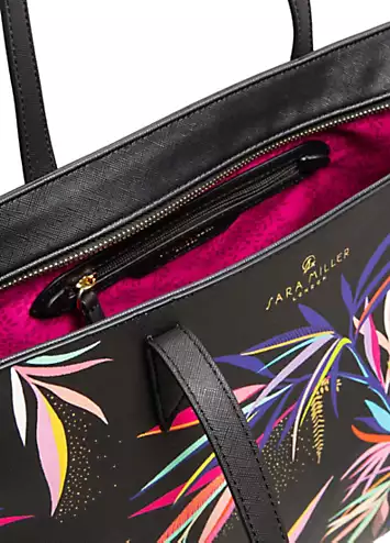 Sara Miller Black Bamboo Large Tote Bag | Kaleidoscope