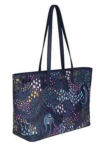 Sara Miller Midnight Leopard Large Tote Bag | Grattan