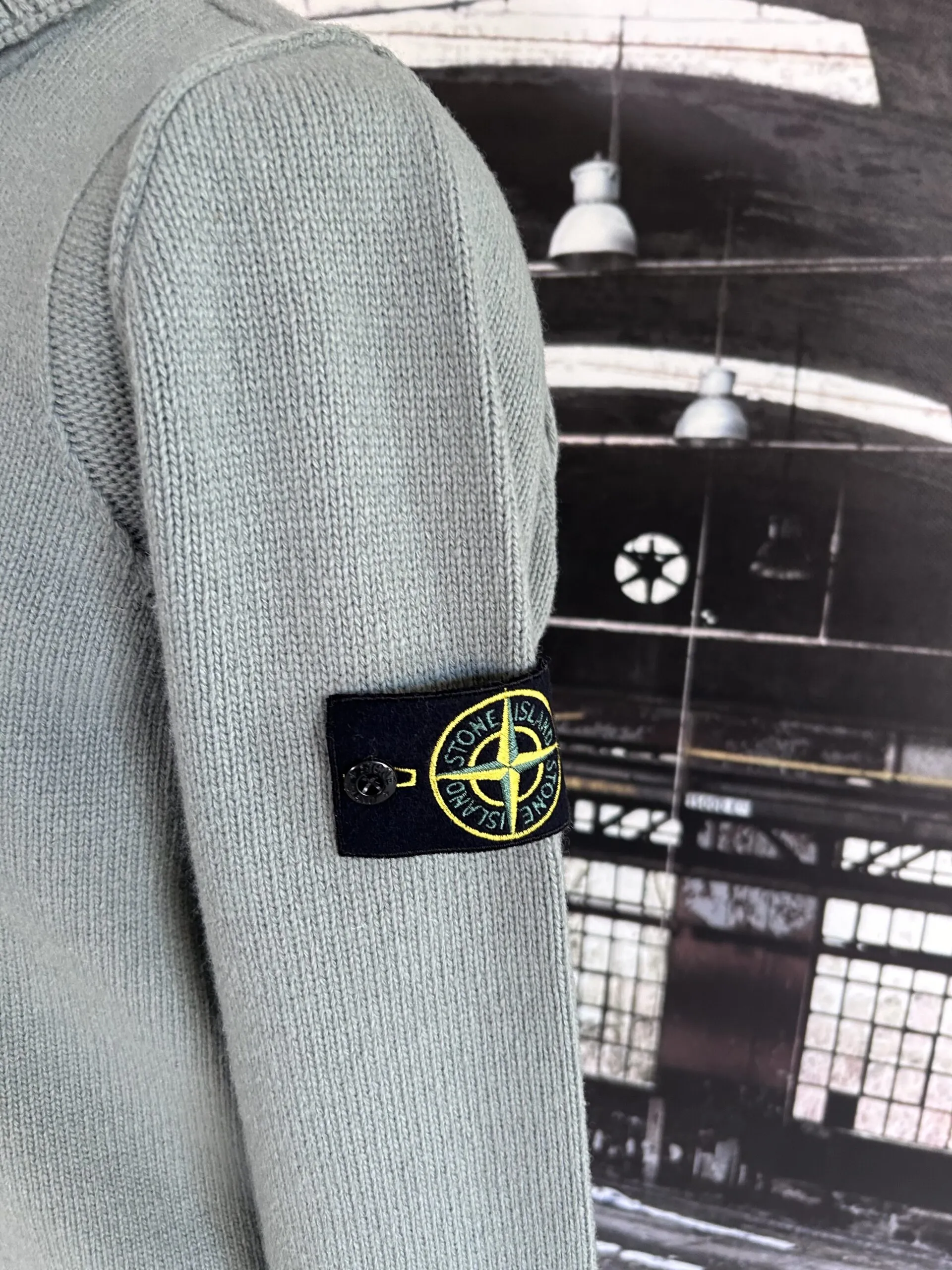 STONE ISLAND CARDIGAN KNIT IN LAMBSWOOL