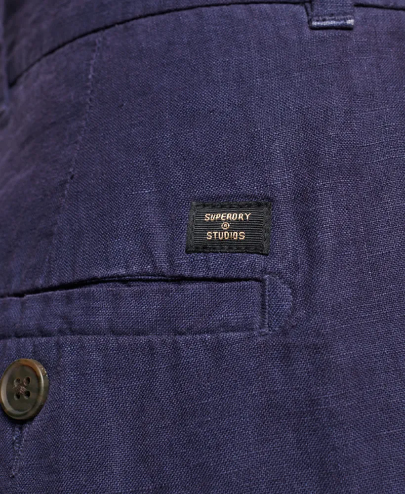 Studios Overdyed Linen Shorts | Richest Navy