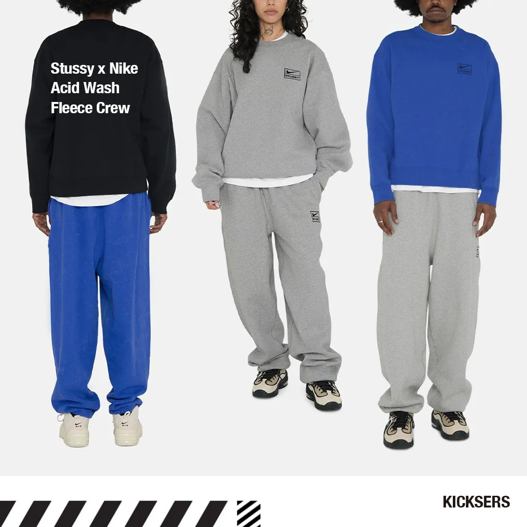 STUSSY  |Crew Neck Pullovers Unisex Street Style Collaboration