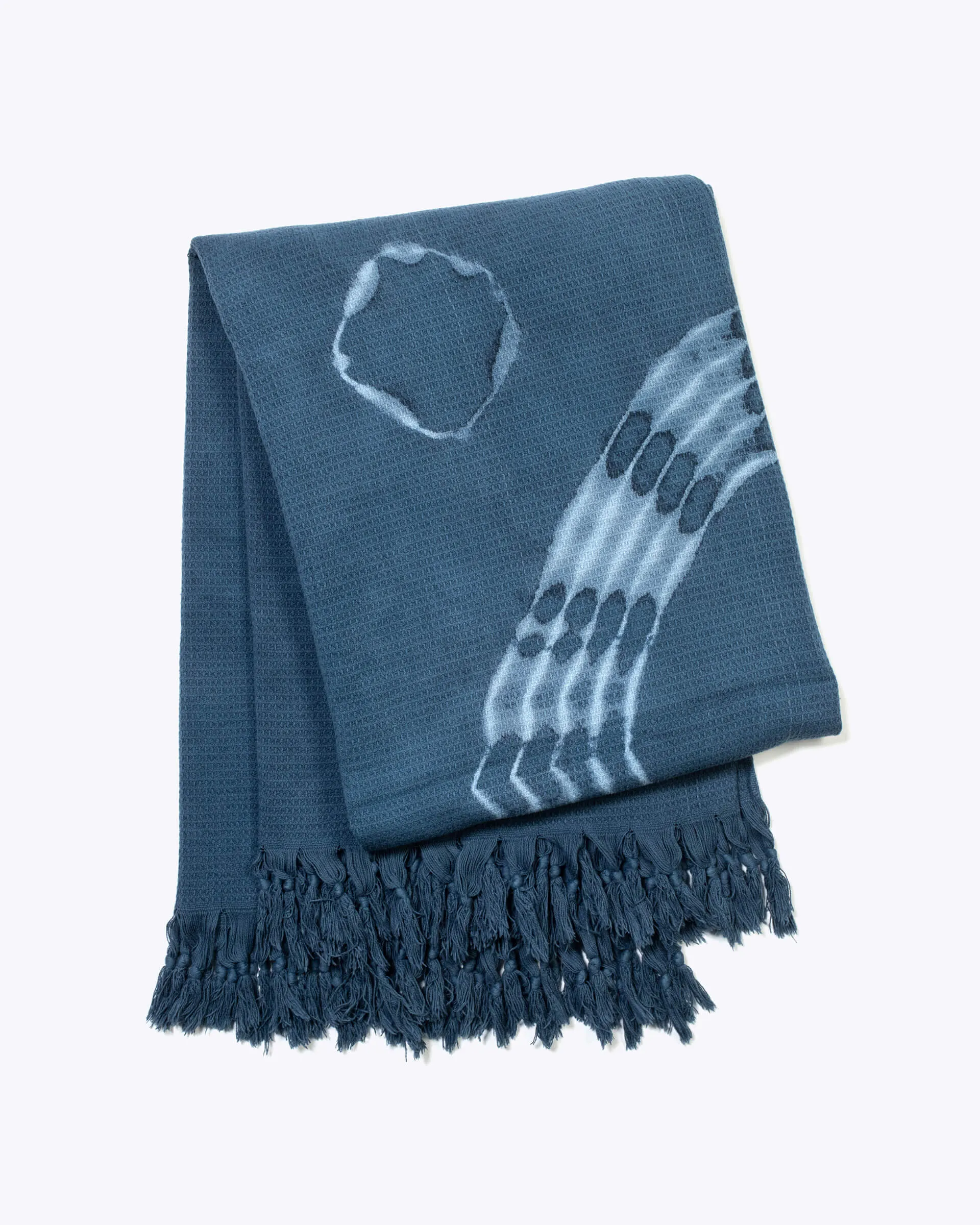 Summer House Blanket - Indigo Shibori