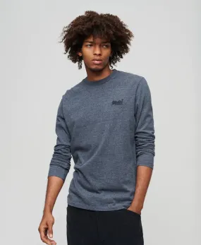 Superdry - Essential Logo Long Sleeve Top Navy Marle