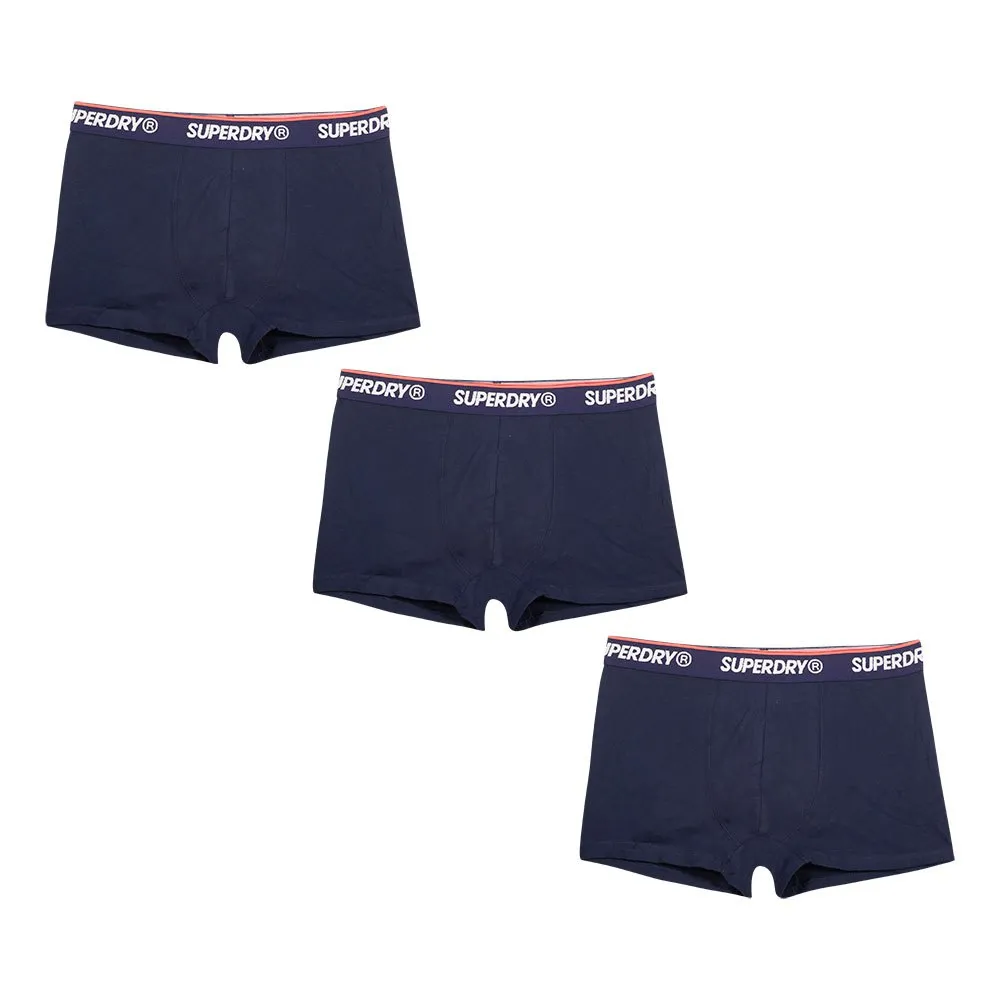 SUPERDRY - Multi Classic Trunk Triple Pack in Navy